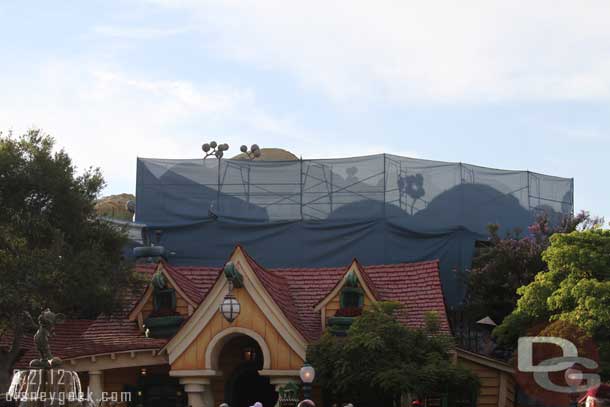 Work continues on the Toontown Hills.