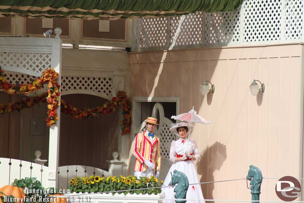 Over to Disneyland now.   Mary and Bert heading backstage.