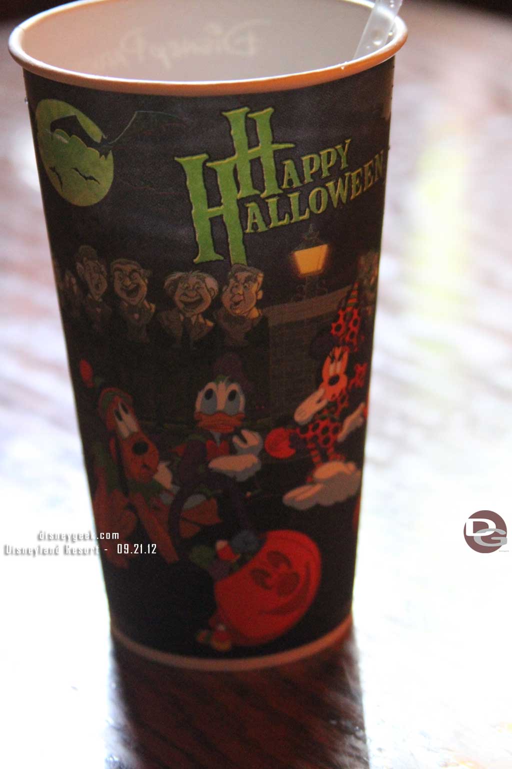 The Halloween cups showed up last week, here is another picture of one.