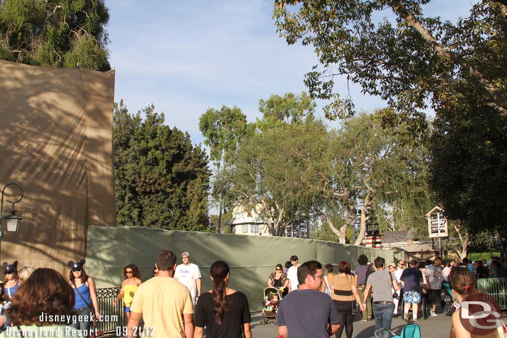 There is now a wall up around Storybook Land.