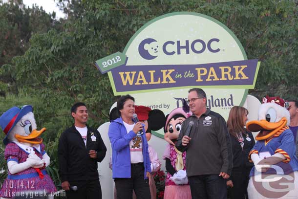 Kim Cripe, CHOC Childrens President/CEO.  This year the walk raised over $1.8 million and had over 16,000 participants.