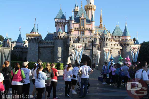 In front of the castle some familiar fairy godmothers were out for pictures.