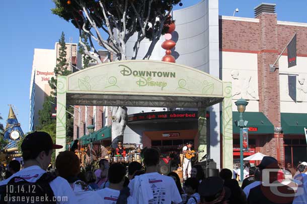 Also a band performing on the stage.