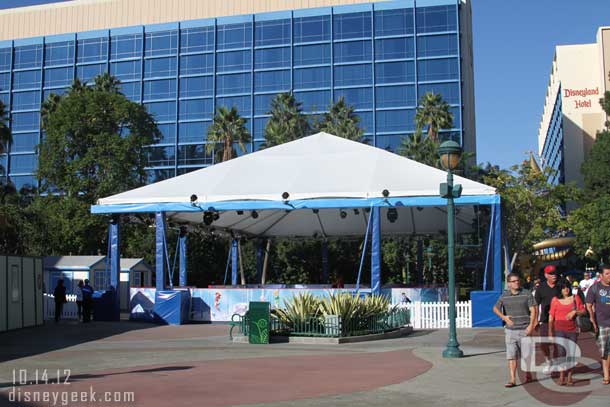 There is now an ice skating rink set up, this is opening soon to promote the new Fairy film coming out, the Secret of the Wings