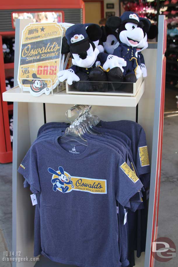 Some Oswald Merchandise.. come to think of it I did not see any hats, wonder if they have sold out or were moved inside?