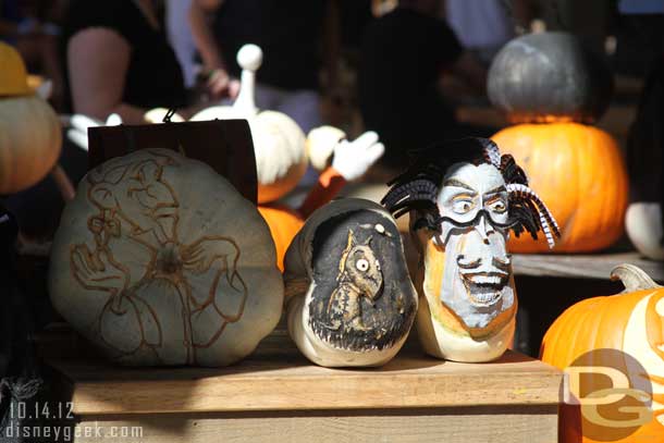 A look at the pumpkins..