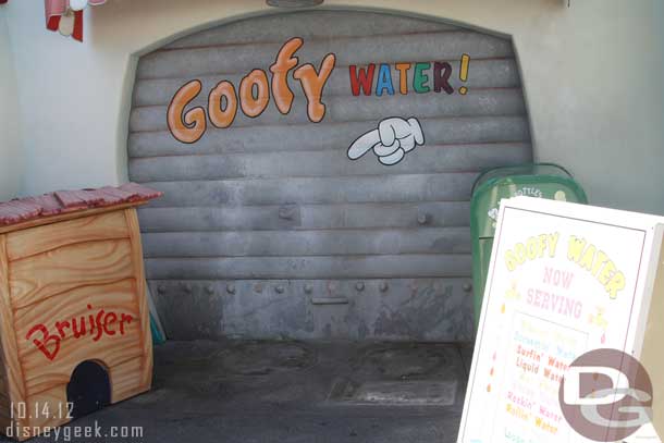 The big news of the update.... the Goofy Water fountains have been removed.  Hopefully just for some work and they will be back soon.