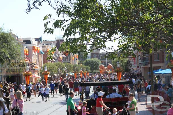 A look down Main Street as I passed through the hub.