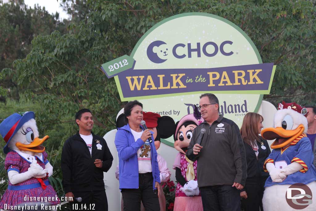 Kim Cripe, CHOC Childrens President/CEO.  This year the walk raised over $1.8 million and had over 16,000 participants.