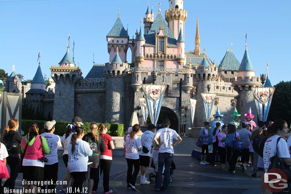 In front of the castle some familiar fairy godmothers were out for pictures.