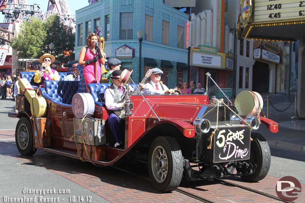 Five and Dime passing by as I turned onto Hollywood Blvd.