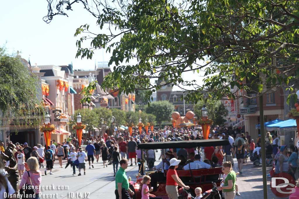 A look down Main Street as I passed through the hub.