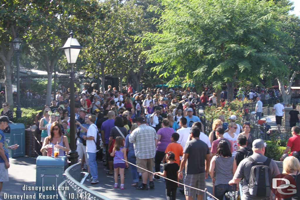 Pirates was using an extended queue this afternoon