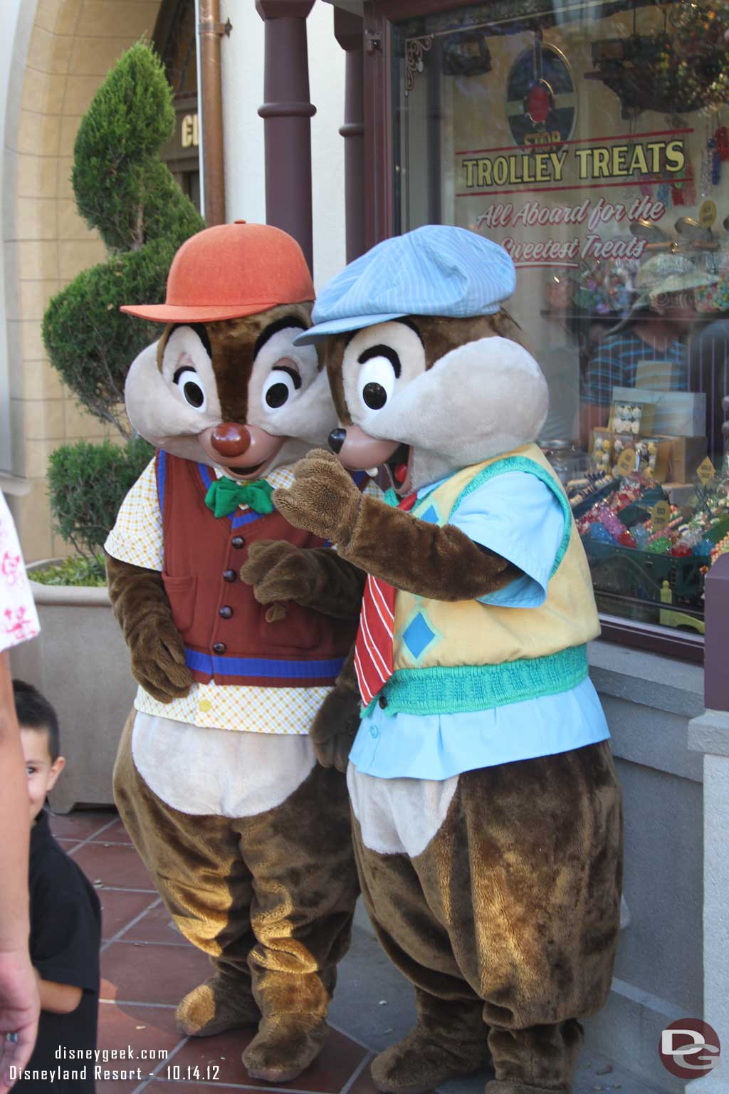 Back to DCA. Chip and Dale on Buena Vista Street.