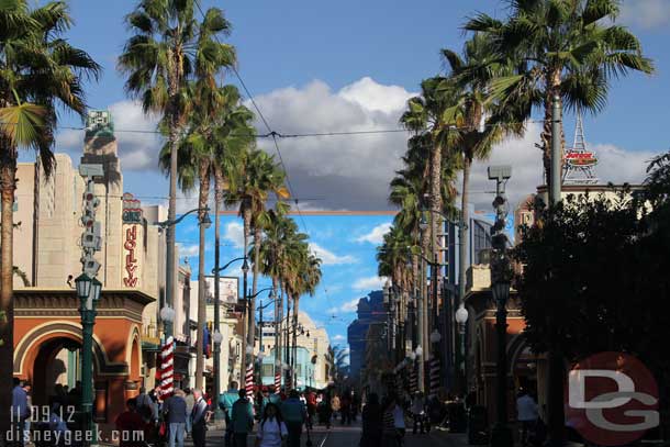 Hollywood Blvd has a light overlay this year compared to years past.