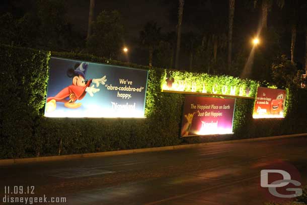 The Billboards at the Mickey and Friends tram stop are back to the generic ones.