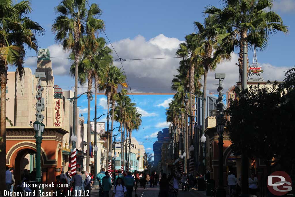 Hollywood Blvd has a light overlay this year compared to years past.