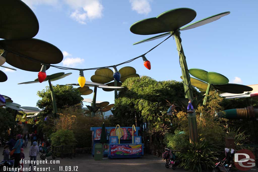 Bugs Land looks to be the same as the last several years with giant lights and ornaments.