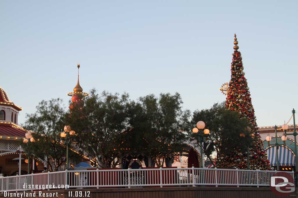 Donald is out on the Pier for pictures this year since Santa is on Buena Vista Street.