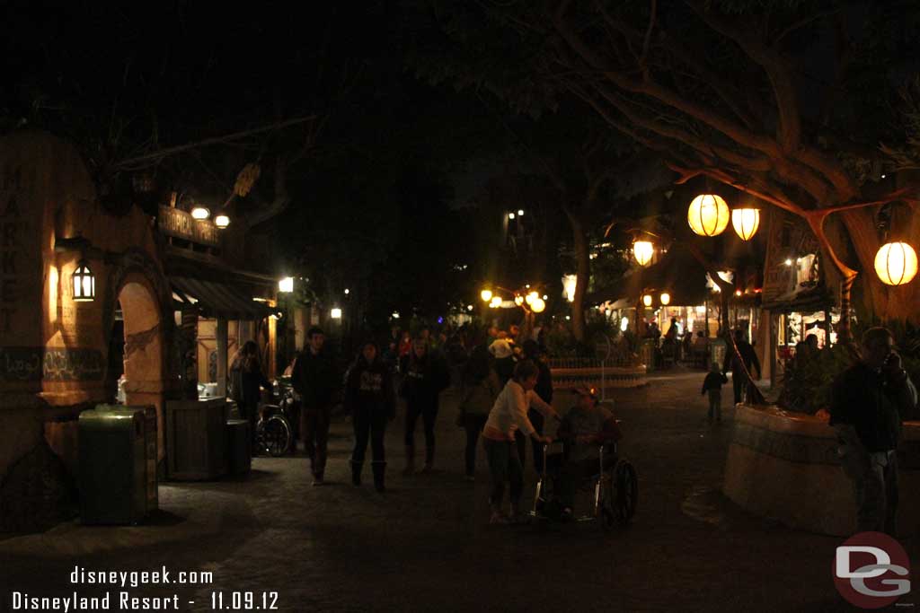 Adventureland was calm this evening.