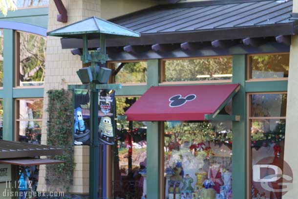 The banners in Downtown Disney are still the Cars Land ones too.