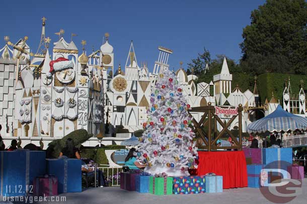 The stage set up for the lighting ceremony this evening.