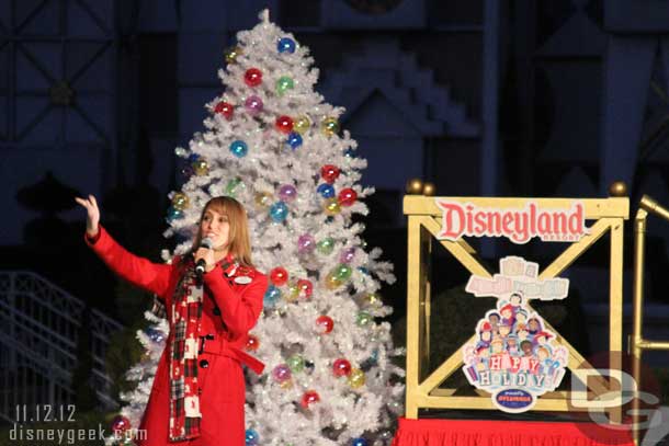 Jolie Hales one of the 2012 Disneyland Ambassadors opened the event.