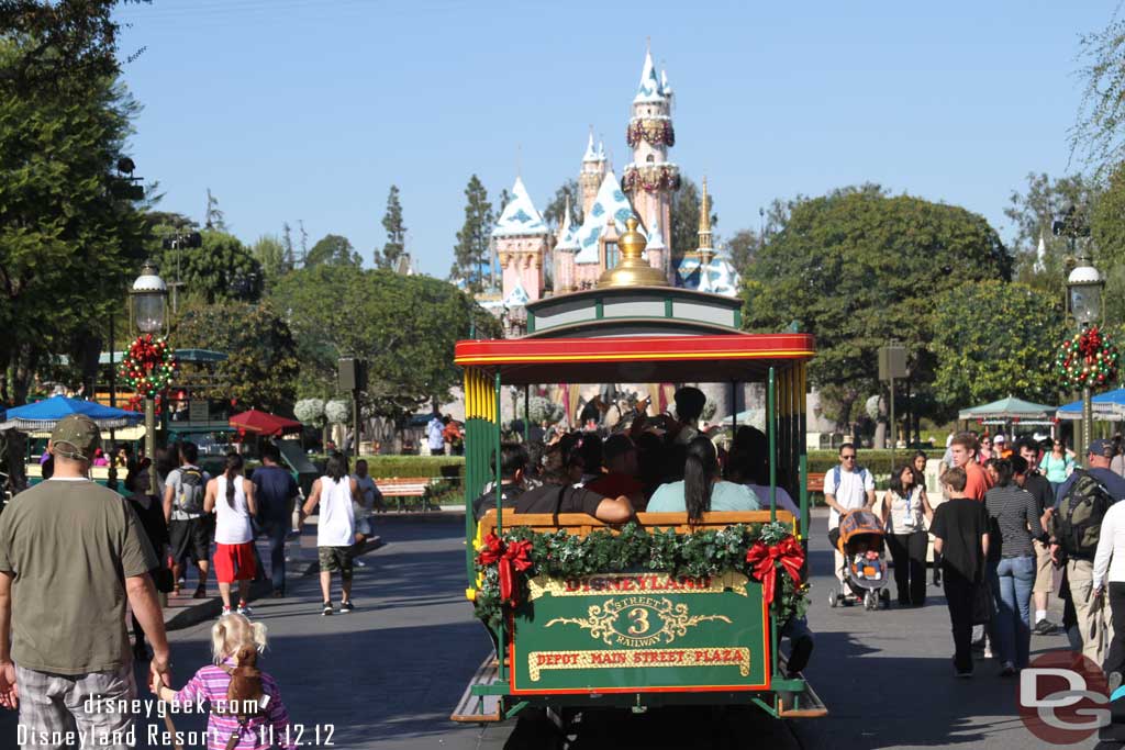 Main Street transportation was in full swing this afternoon.