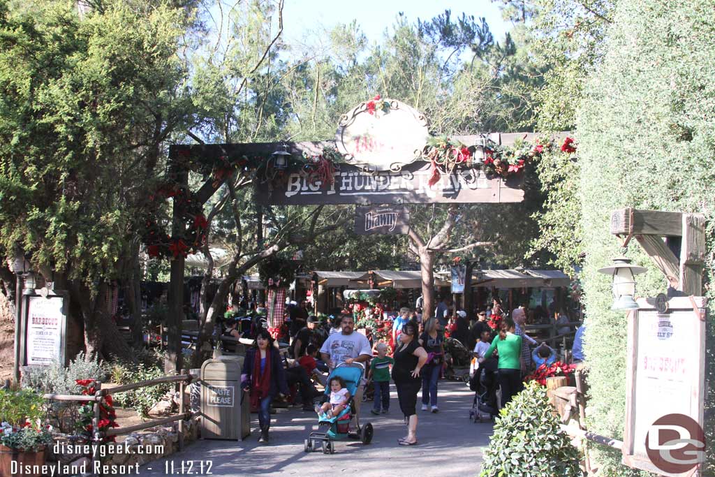 Next stop the Jingle Jangle Jamboreer at the Big Thunder Ranch.