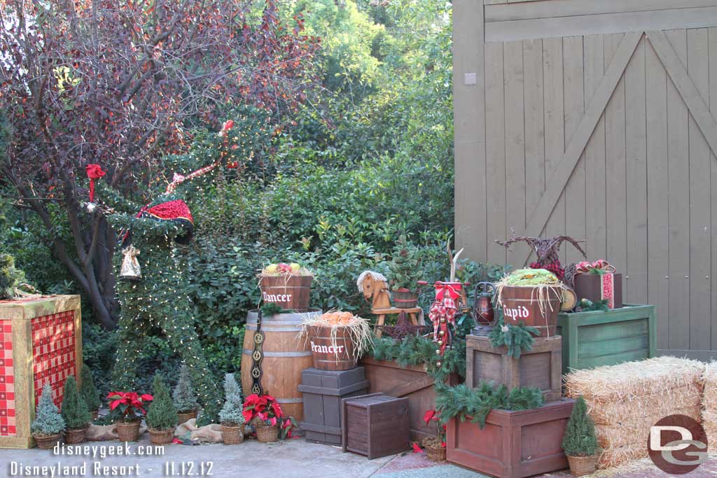 Nice to see they re-used some of the decorations that used to line the reindeer area.