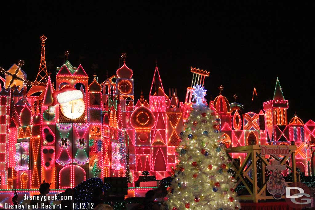 A quick turn around during a break to see Small World.