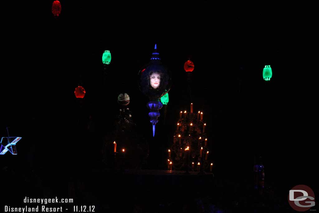 Used a Fastpass for a quick ride on the Haunted Mansion.