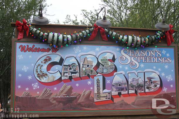 Heading for Cars Land.