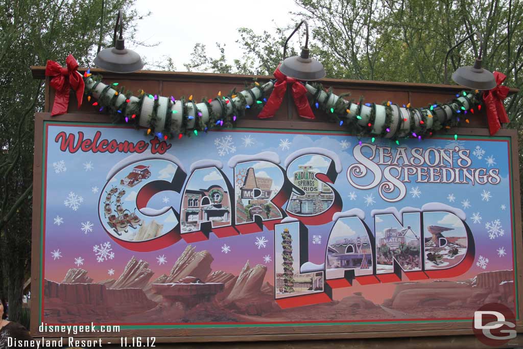 Heading for Cars Land.