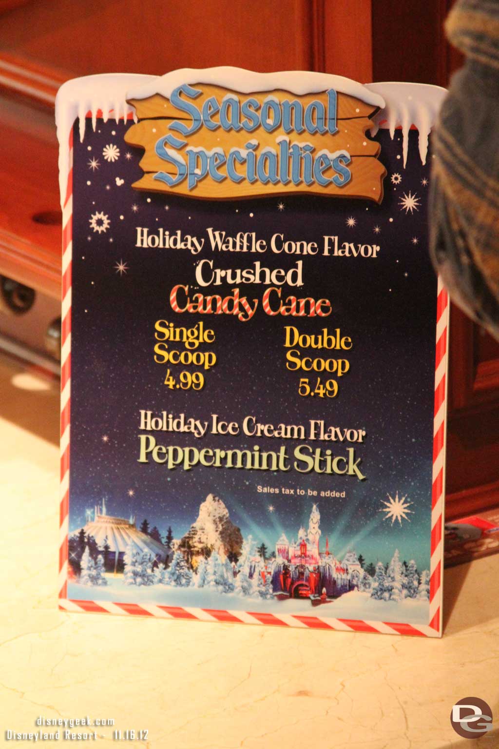 Some special holiday menu items at Clarabelles