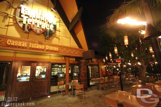 The Tangoaroa Terrace was a near ghost town... what a nice change of pace compared to the parks this evening.