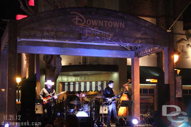 The band this evening was playing some country songs, first time I had heard them.  