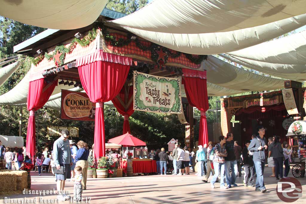 There were a lot of guests in the Jamboree area, but the lines were short for Santa and the Reindeer Games