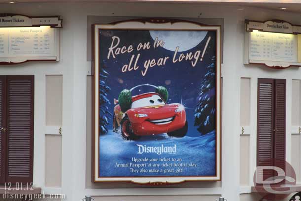 Annual Pass Holiday Ads at the Ticket Booths.