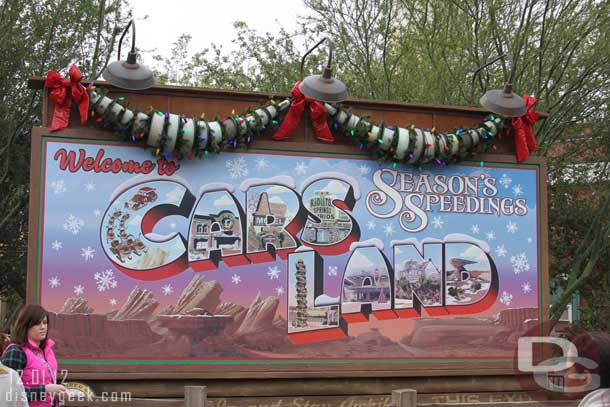 First stop after picking up some Fastpasses for the Racers was Cars Land.