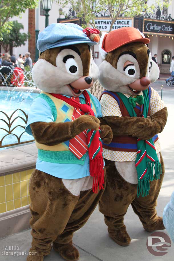 Chip and Dale in Carthay Circle.