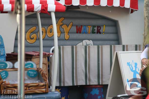 The Goofy Water is still being worked on.