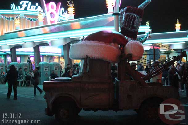 Santa Mater heading in after taking some pictures.