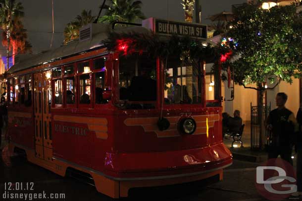 A Red Car passing by.