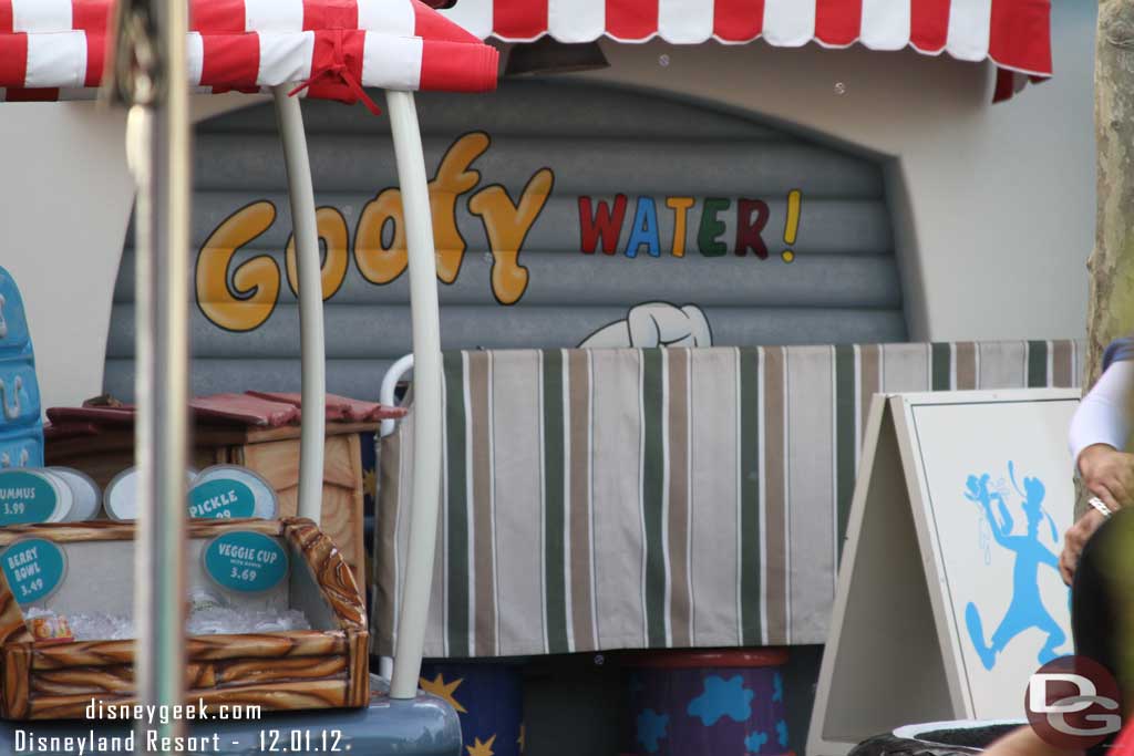 The Goofy Water is still being worked on.