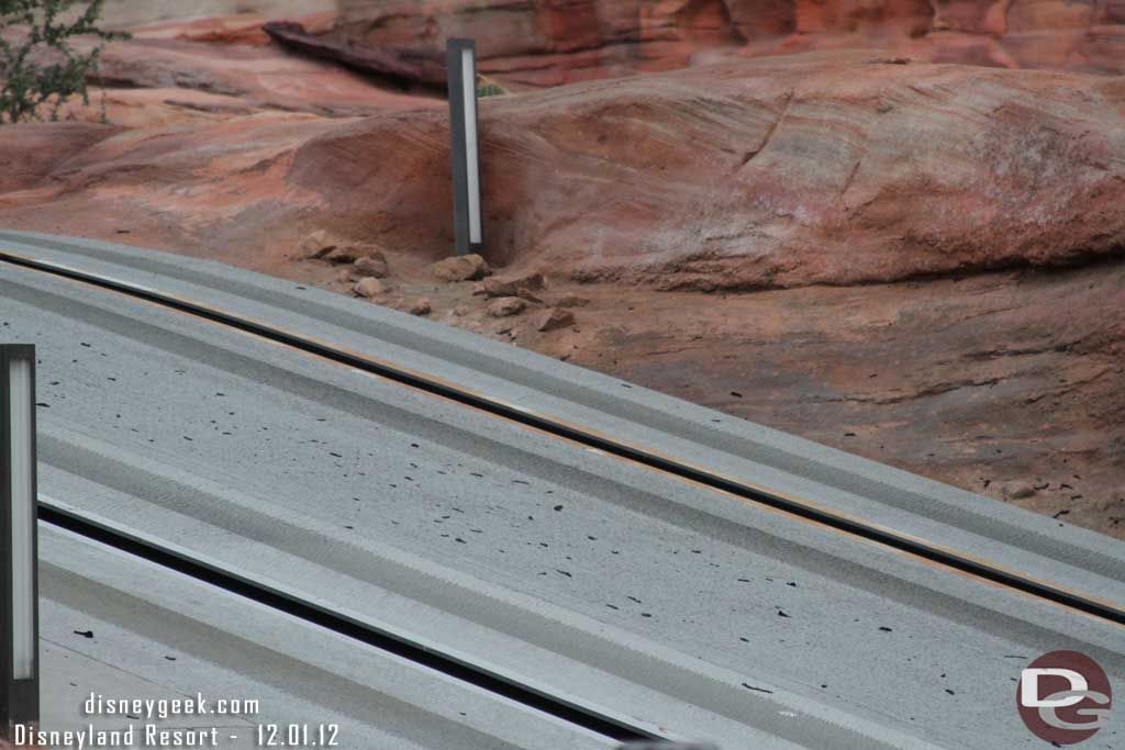 A closer shot of the Racers track as I mentioned earlier there was a lot of what appears to be rubber on the track.