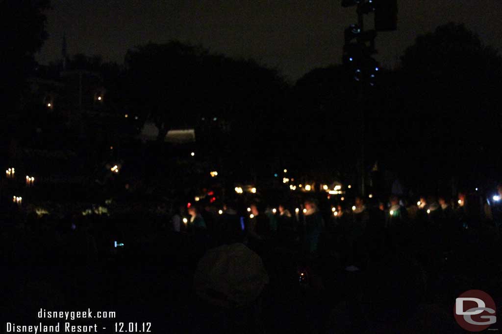 The start of the procession.