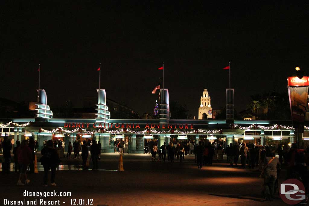 Headed back across the Esplanade to DCA.