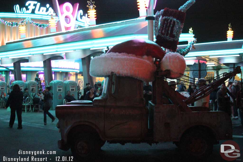 Santa Mater heading in after taking some pictures.