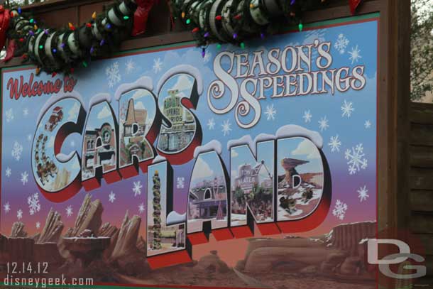 Walked by Cars Land on the way to lunch